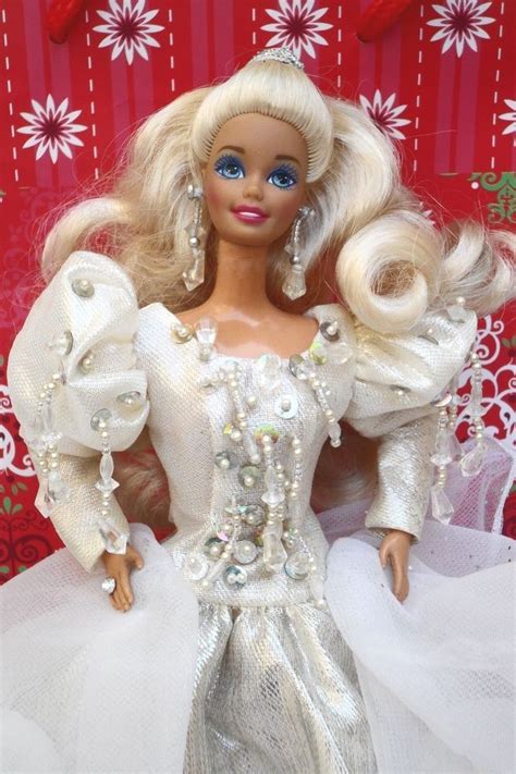 1992 holiday barbie|1992 barbie holiday doll.